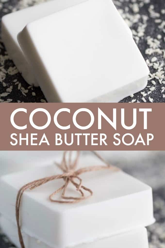 Coconut Shea Butter Soap - Making your own soap couldn't be any easier! This Coconut Shea Butter Soap smells heavenly and feels luxurious on your skin.