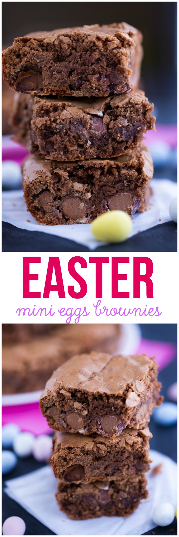 Easter Mini Eggs Brownies Simply Stacie
