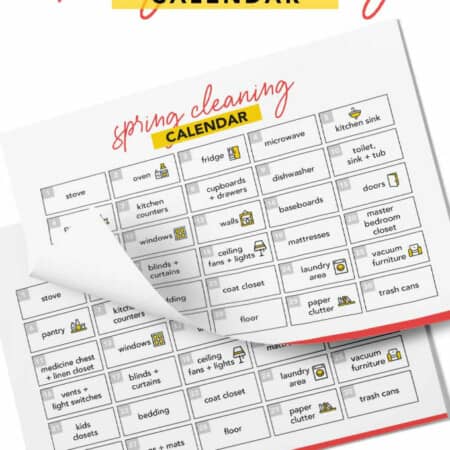 30 Day Spring Cleaning Calendar -You are 30 days away from a fresh, clean home! Use this free 30 Day Spring Cleaning Calendar printable to breakdown a big job into small, manageable tasks.