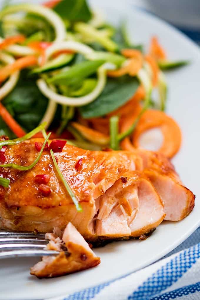 Honey Garlic Baked Salmon - Simply Stacie