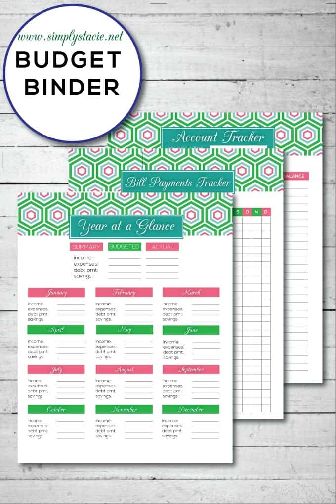 Free Budget Binder - Organize your household finances with these 20 free budgeting printables!