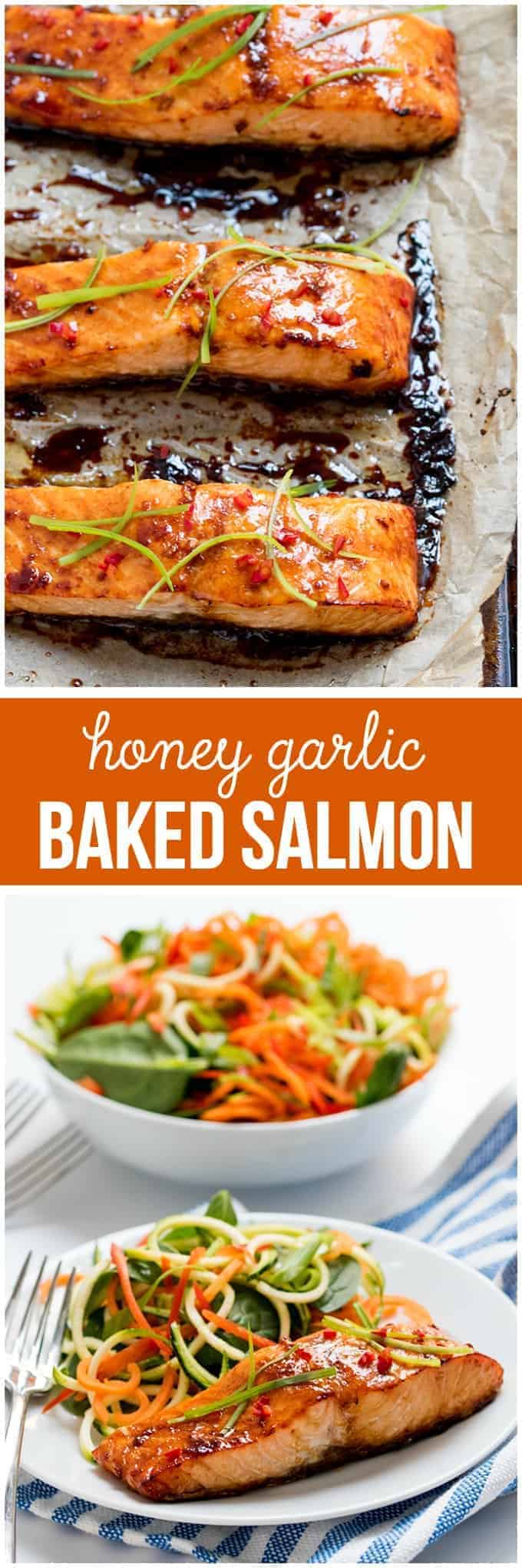 Honey Garlic Baked Salmon - Simply Stacie