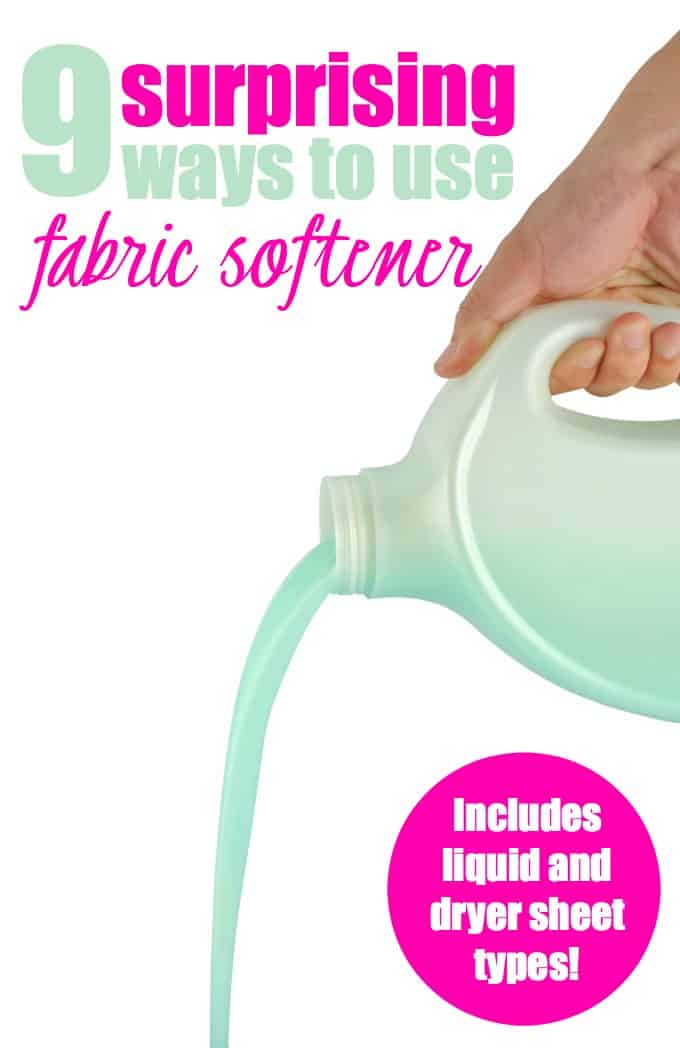 9 Surprising Ways to Use Fabric Softener - Using it for laundry is just the tip of the ice berg! 