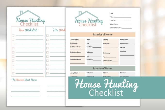 The Complete House Hunting Checklist