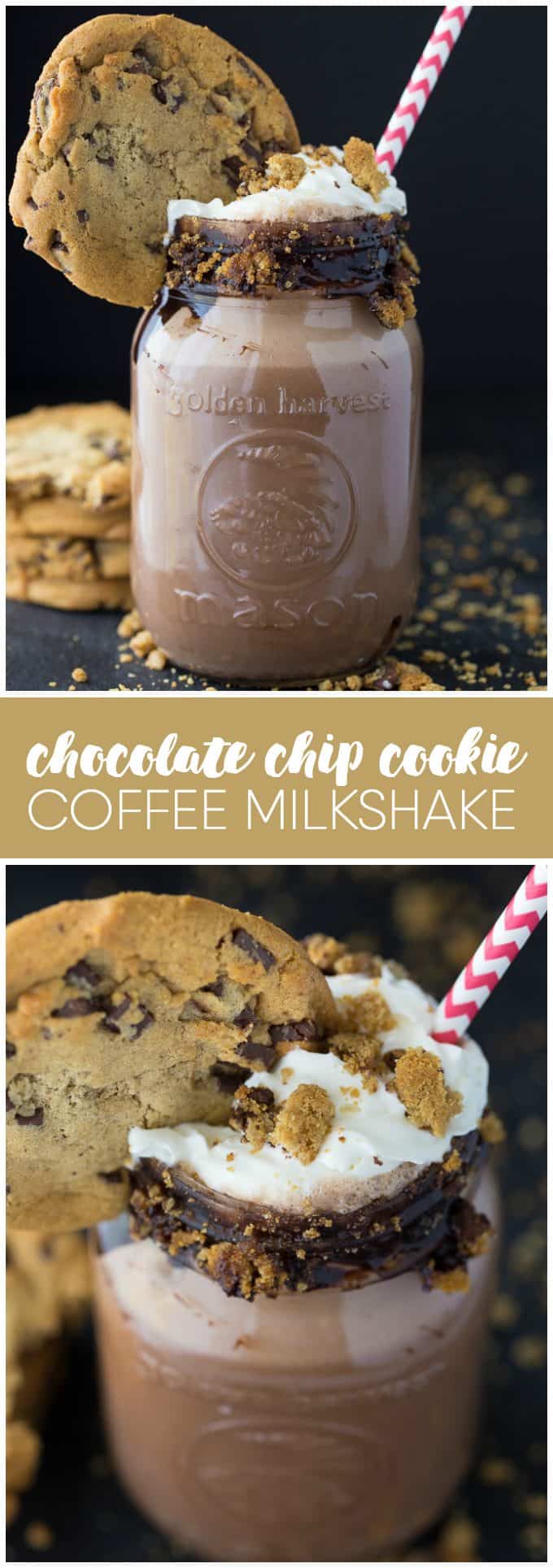 Chocolate Chip Cookie Milkshake - Quick, cool, and chocolatey, this impressive ice creamy treat is the perfect indulgence.