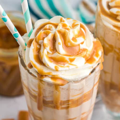 Dulce de Leche Coffee Milkshake