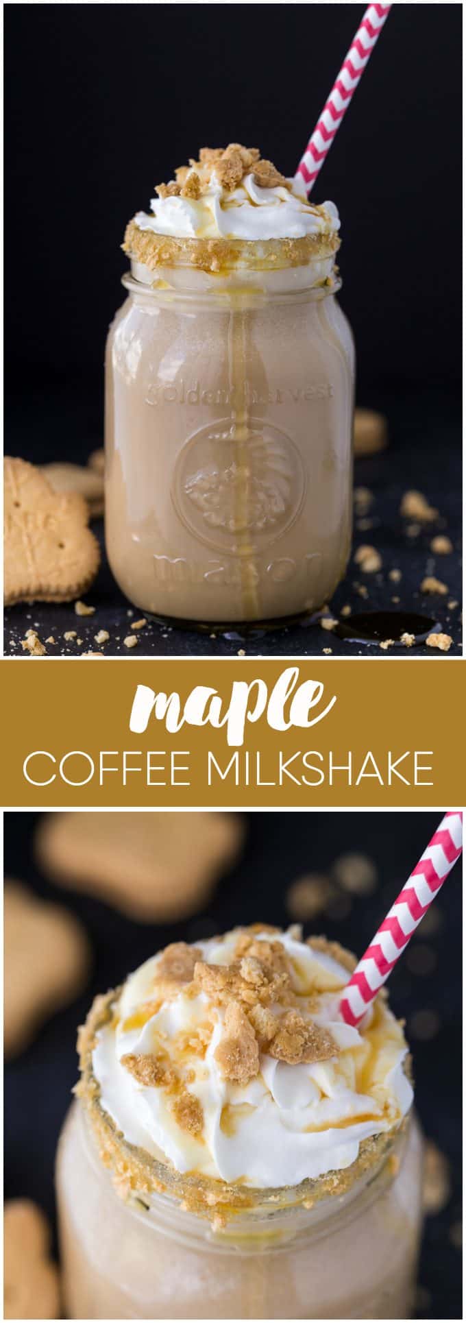 Maple Coffee Milkshake - Sweet, cold and maplelicious! Try this ice cold coffee milkshake as a yummy way to beat the summer heat. Make it in a matter of minutes in your blender.