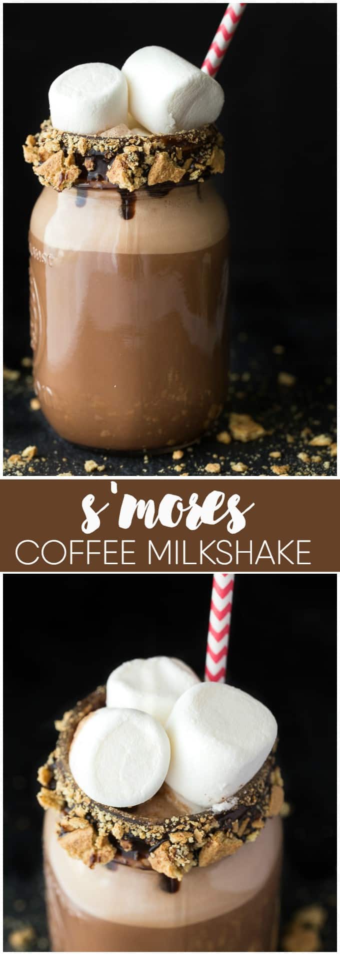 S'mores Coffee Milkshake - Everyone’s favourite campfire treat - s’mores, in a cool creamy drink! Made with chocolate ice cream, black coffee, marshmallow creme and chocolate syrup, this will make you want to pull a chair up to the firepit!S'mores Coffee Milkshake - Rich, creamy and perfectly sweet! You'll love this delicious summer drink to help you beat the heat.