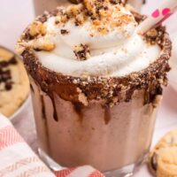 The recipe surrounded by cookies.