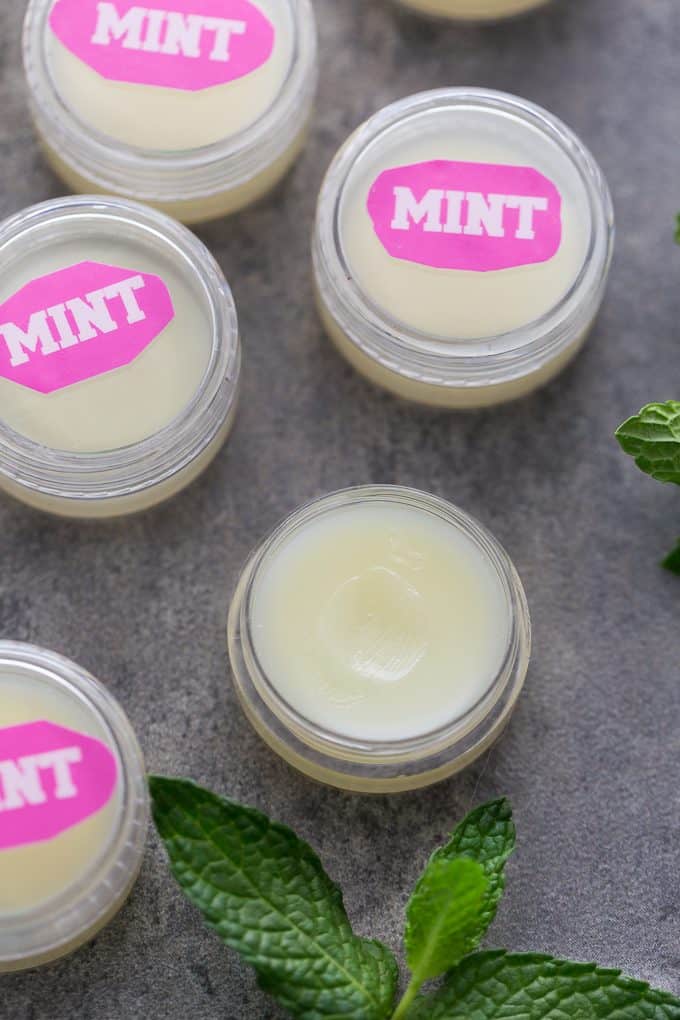 Mint Lip Balm - Your lips will feel soft and minty fresh with this easy DIY beauty recipe!