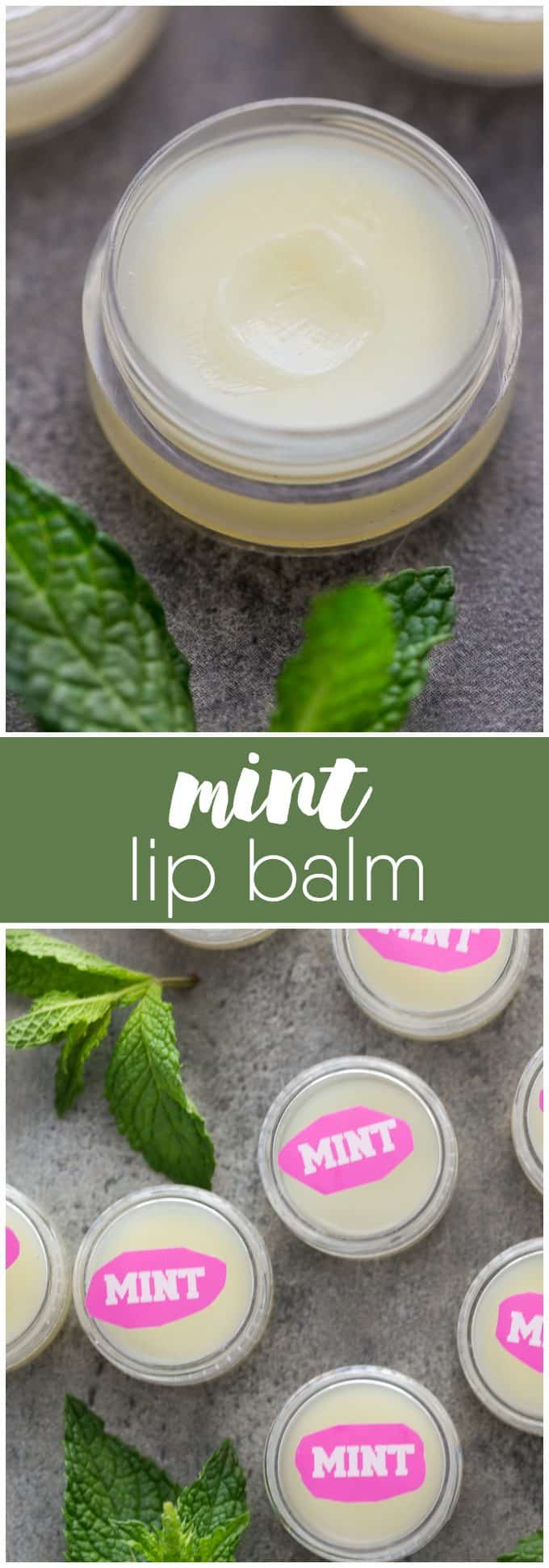 Mint Lip Balm - Your lips will feel soft and minty fresh with this easy DIY beauty recipe!