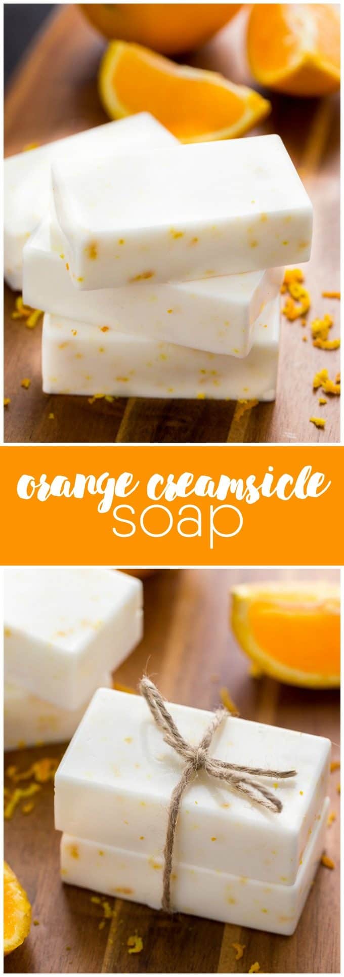 Orange Creamsicle Soap - Smells like a dream! I can't get enough of the vanilla + orange scent combo.
