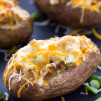 Twice Baked Pepper Stuffed Potatoes