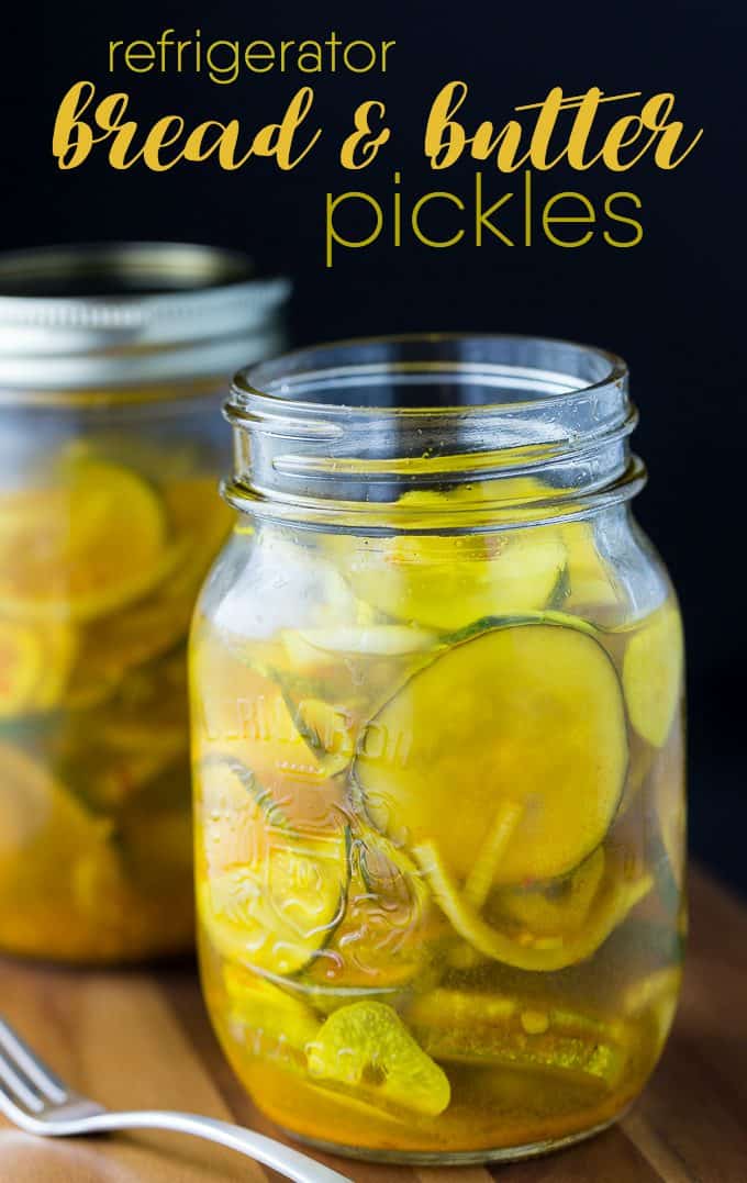 Bread & Butter Refrigerator Pickles - Making pickles couldn't be any easier! They taste delicious and ready to enjoy in just four days. No special equipment required. 