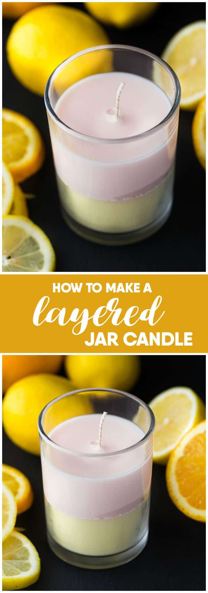 How to Make a Layered Jar Candle - You will not believe how easy it is to make. It makes a wonderful DIY gift! 