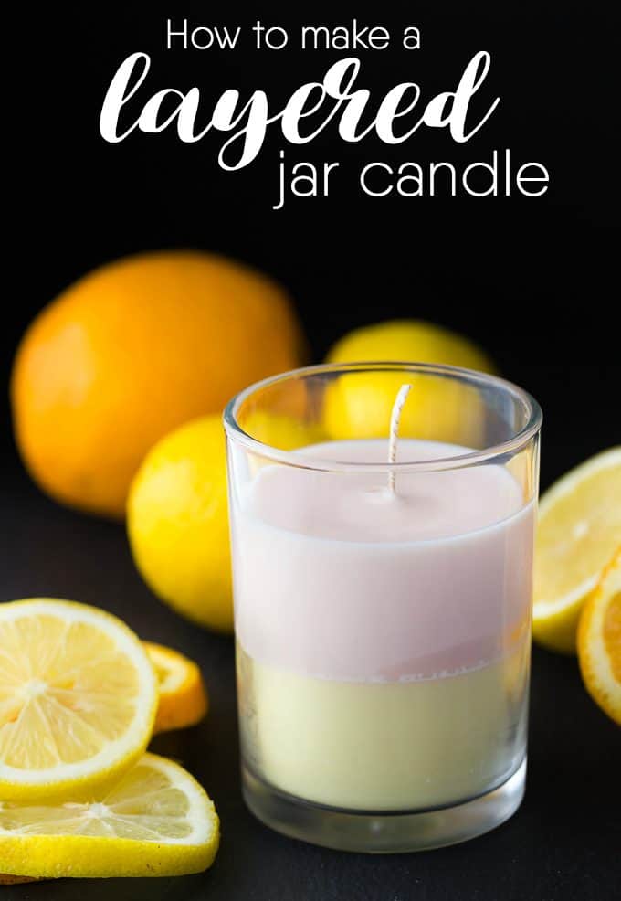 How to Make a Layered Jar Candle - You will not believe how easy it is to make. It makes a wonderful DIY gift! 