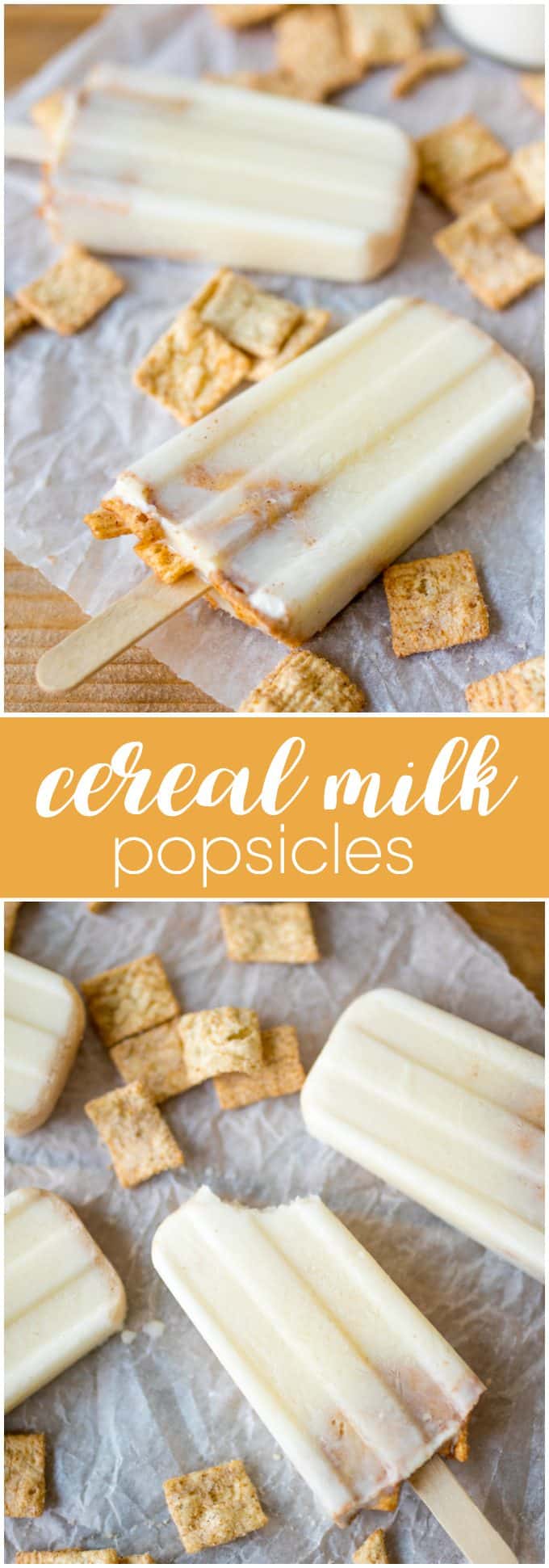 Cereal Milk Popsicles - Jump on this tasty trend! Infuse your breakfast favorites into your desserts with these creamy popsicles!