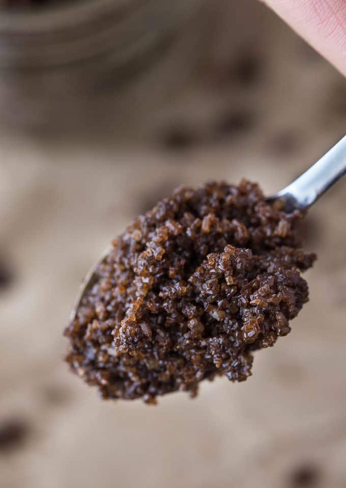 Chocolate Sugar Scrub - Luxurious and decadent! You may be tempted to eat this sweet scrub, but resist if you can. It feels amazing on your skin.