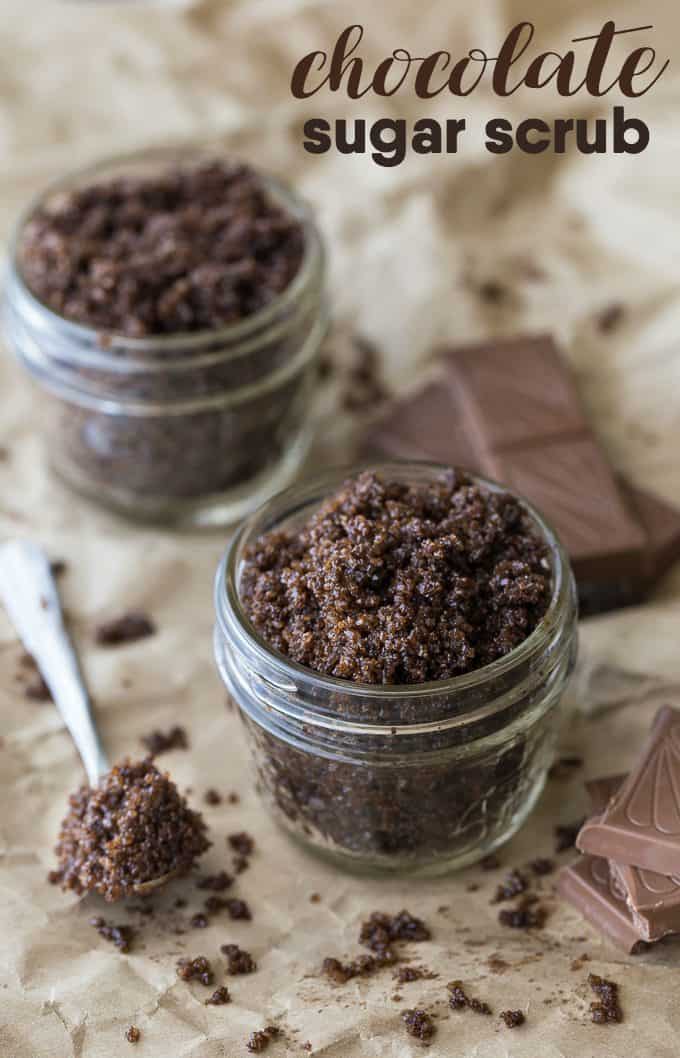 Chocolate Sugar Scrub - Luxurious and decadent! You may be tempted to eat this sweet scrub, but resist if you can. It feels amazing on your skin.