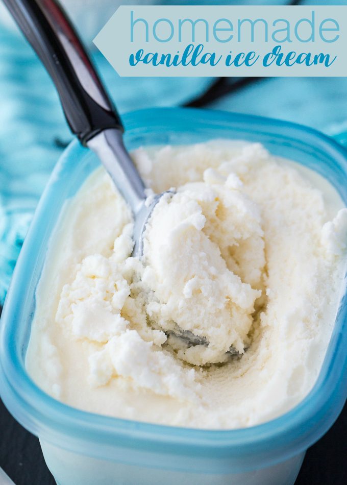 Homemade Vanilla Ice Cream Recipe