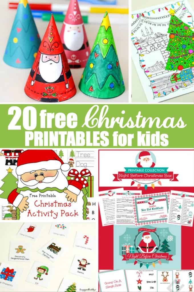 20 Free Christmas Printables For Kids Simply Stacie