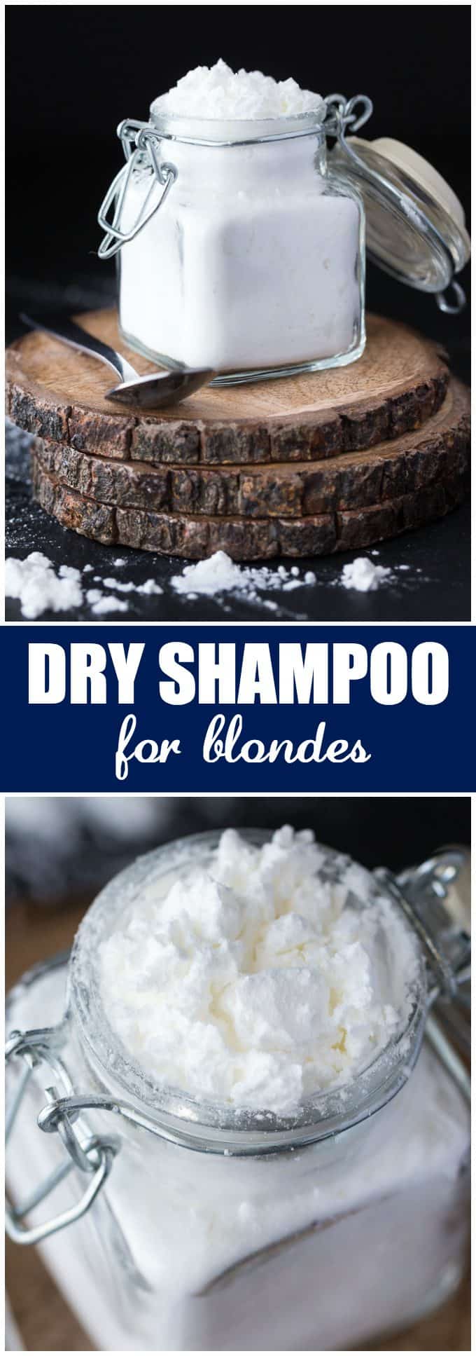 Dry Shampoo for Blondes - This easy DIY absorbs excess oil, adds volume and makes hair easy to style. It also hides dark roots!