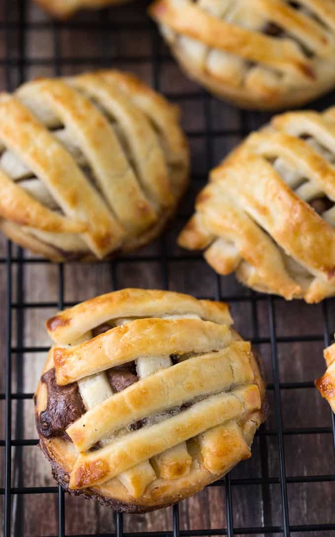 Reese Pie Cookies - Is it a cookie or pie? You decide. Either way, this is one deliciously simple dessert made with refrigerated pie dough and Reese spread.