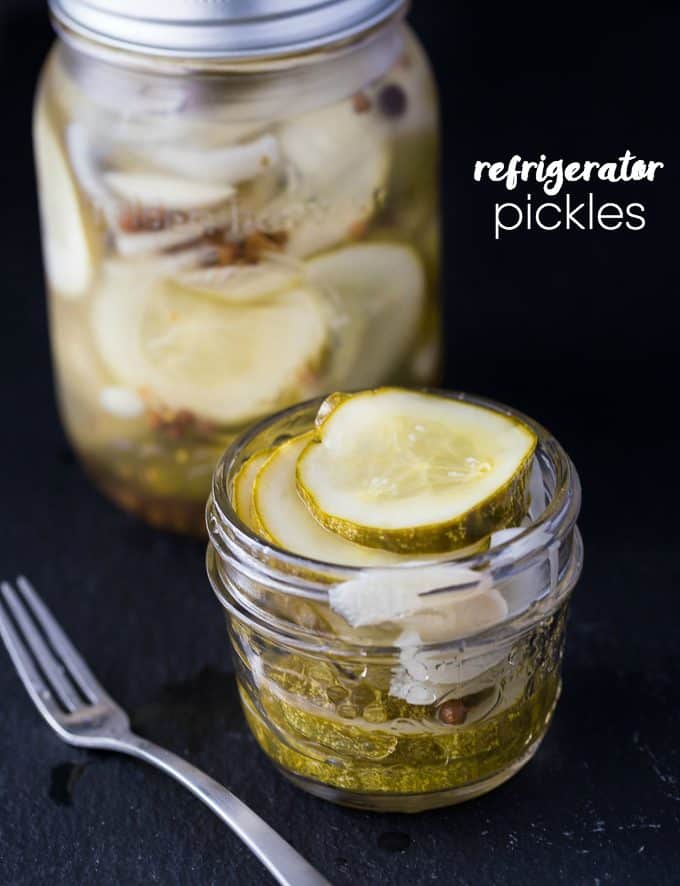 Refrigerator Pickles - Making pickles couldn't be any easier! They taste delicious and ready to enjoy in just four days. No special equipment required. 