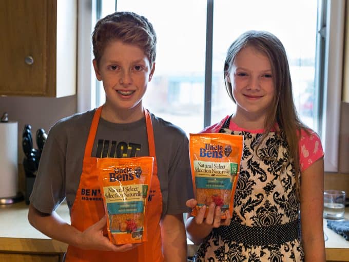 Black Bean & Rice Open-Faced Tacos - Kids love to help make this recipe of yummy tortilla bowls filled with flavourful Mexican rice.