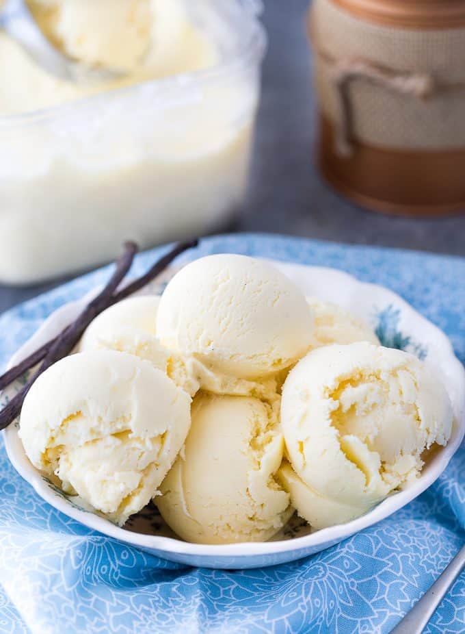 Vanilla Bean Ice Cream - I scream for vanilla beans! Get that authentic sweet flavor with this ice cream recipe.