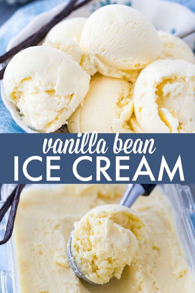 Vanilla Bean Ice Cream - I scream for vanilla beans! Get that authentic sweet flavor with this ice cream recipe.