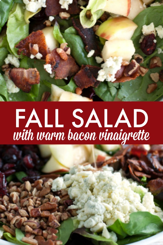Fall Salad with Warm Bacon Vinaigrette Simply Stacie