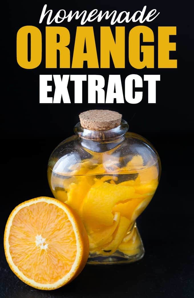 Homemade Orange Extract - Vodka + orange peels is all you'll need for this simple DIY extract!