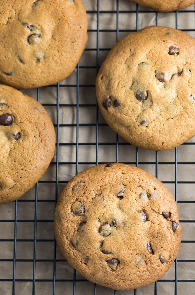 REESE Stuffed Chocolate Chip Cookies - Only TWO ingredients in this easy cookie dough hack!