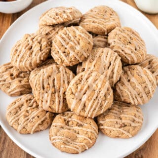 Brown sugar cookies on a plate.