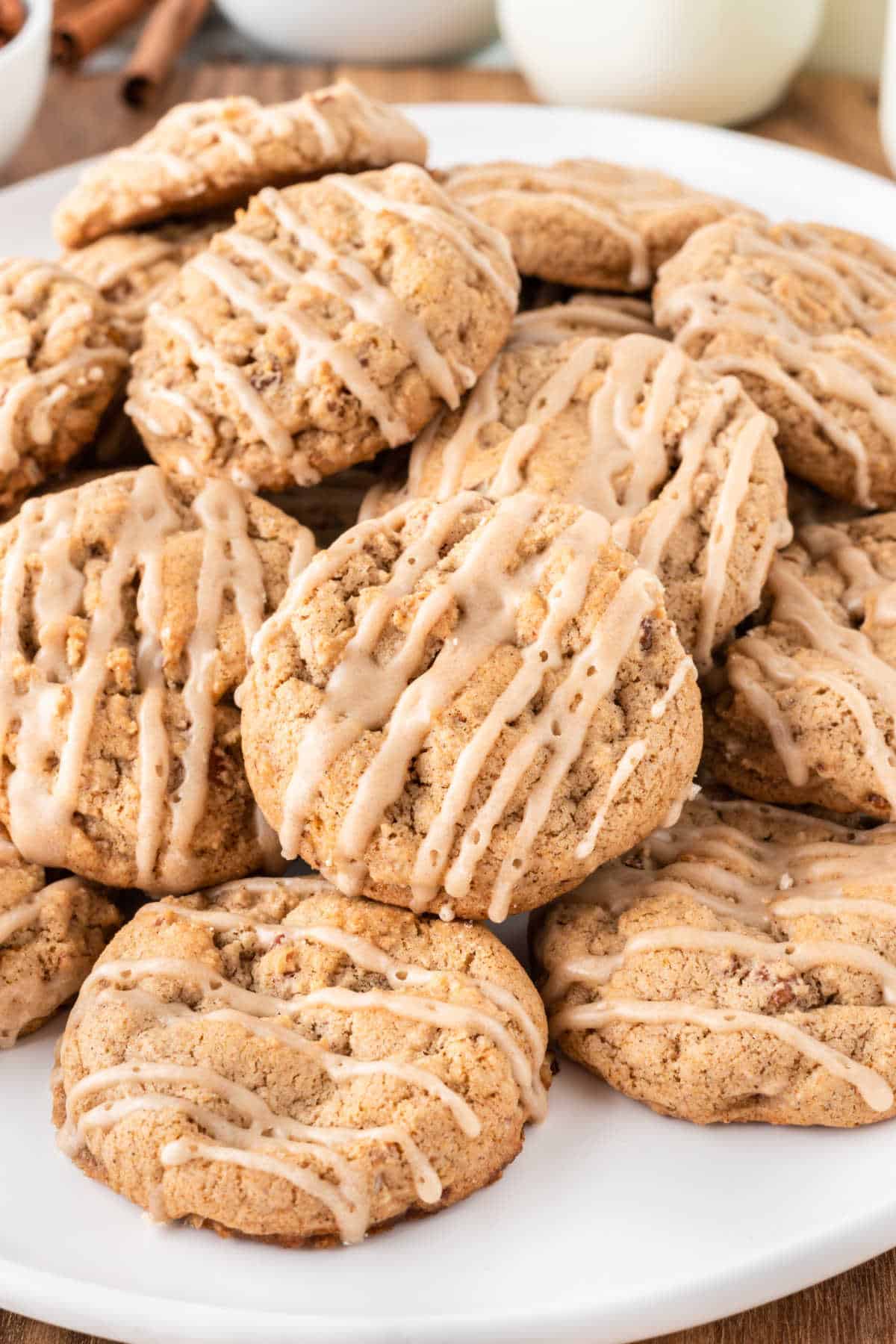 Brown sugar cookies on a plate.