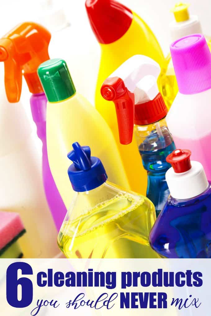 6 Cleaning Products You Should Never Mix - Some of these may surprise you. Stay safe and protect yourself and your family.