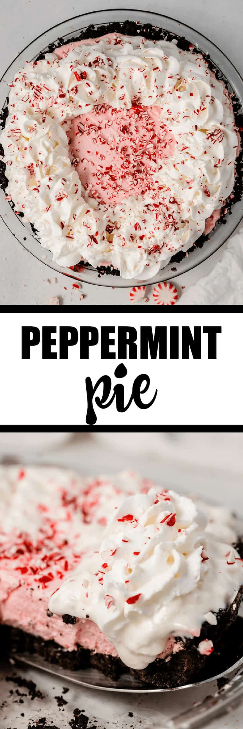 No-Bake Peppermint Pie - Simply Stacie