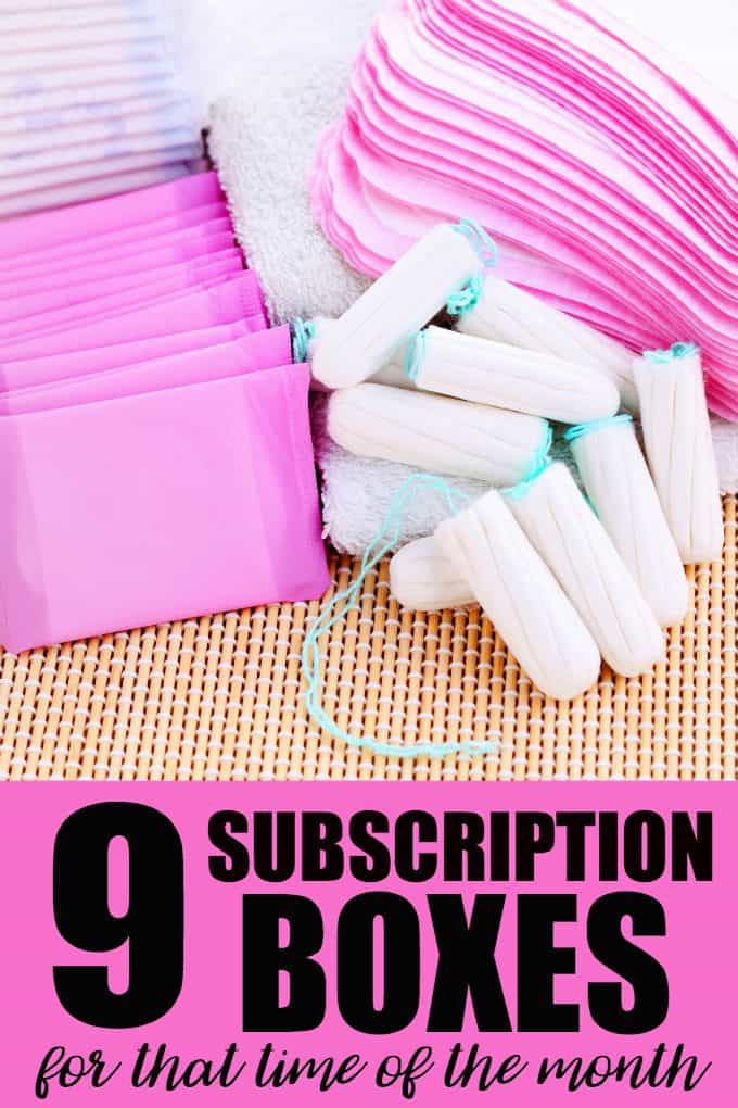 9 Subscription Boxes for That Time of the Month - Proving that there really is a subscription box for everything! Get your pads, tampons & other goodies delivered.