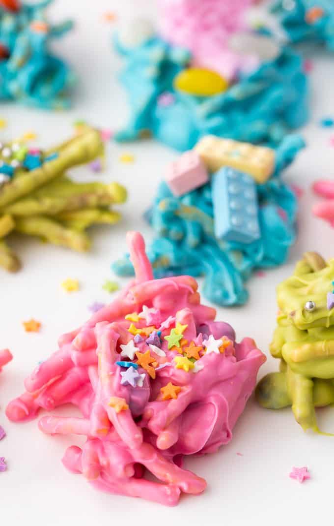 Candy Haystacks - Kids love to help make these sweet no-bake treats!