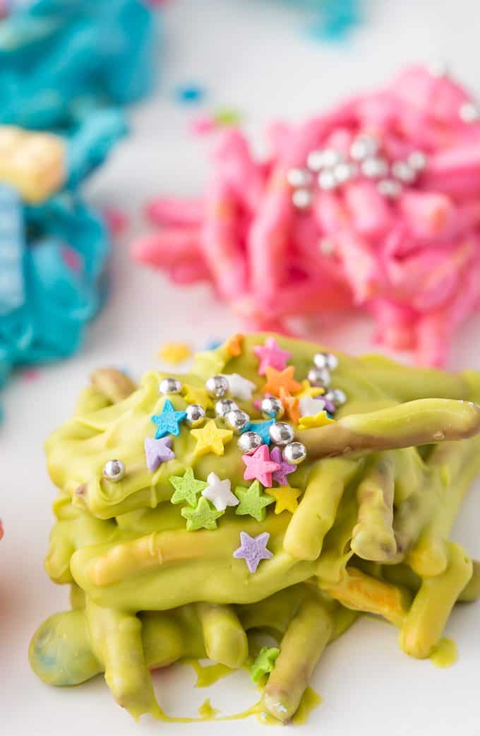 Candy Haystacks - Kids love to help make these sweet no-bake treats!