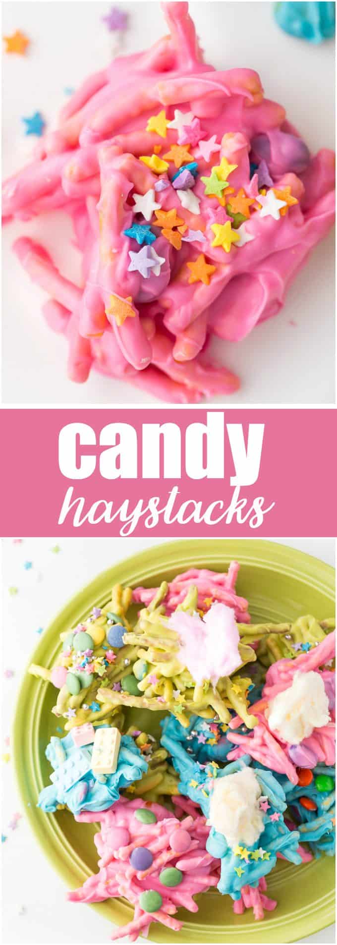 Candy Haystacks - Kids love to help make these sweet no-bake treats!