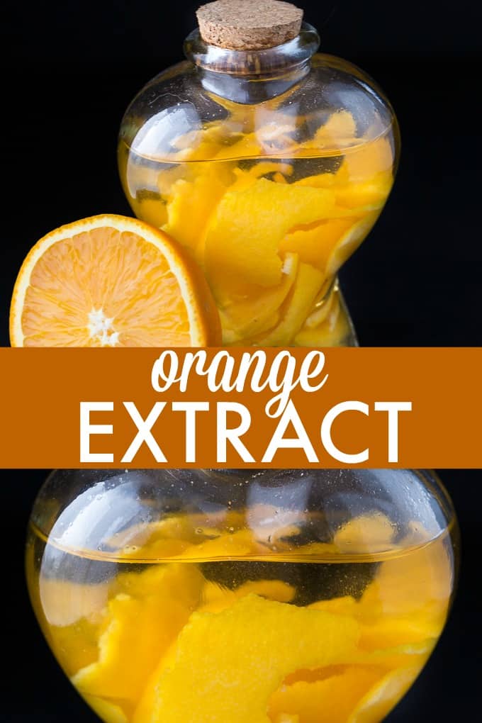 Homemade Orange Extract - Vodka + orange peels is all you'll need for this simple DIY extract!