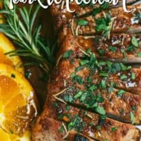Orange Mustard Pork Tenderloin - Tender and juicy with amazing citrus flavor and on your table in 40 minutes.