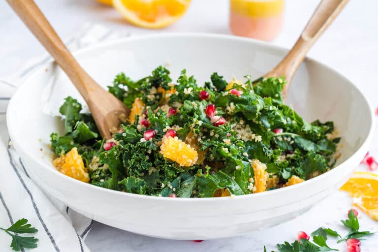 A bowl of winter detox salad.