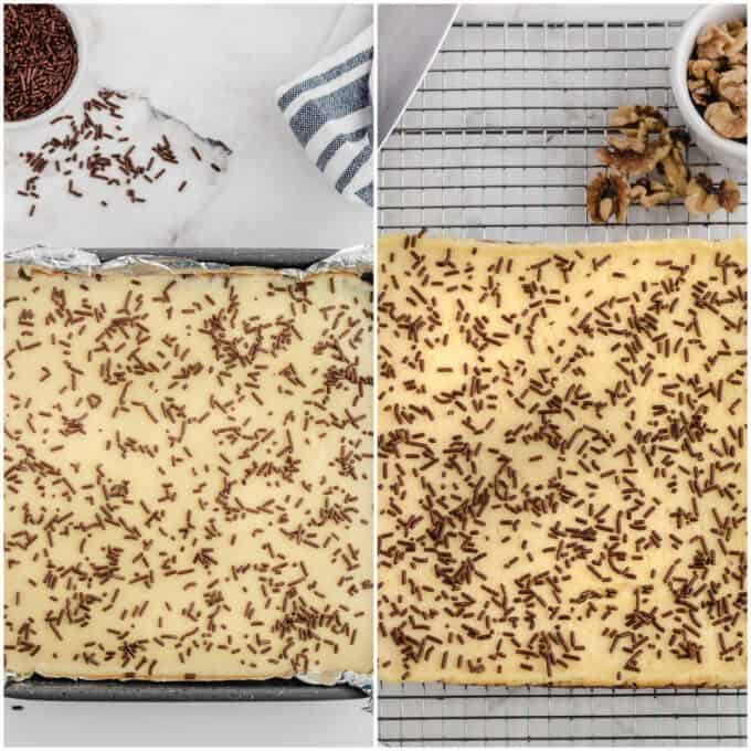Collage of decorating the recipe.