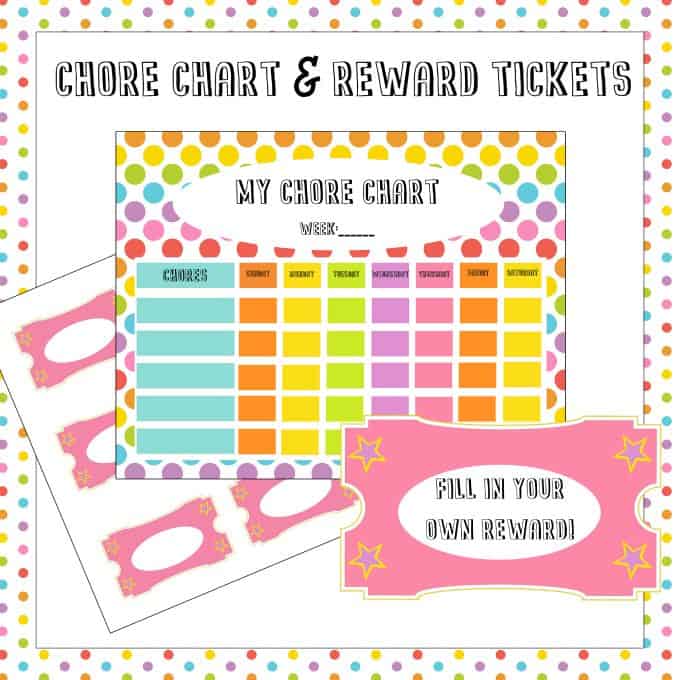 Chore Sticker Chart Printable