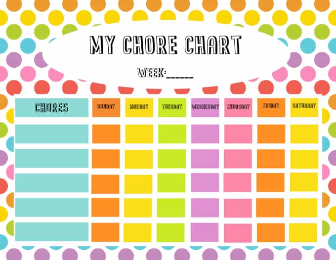 Free Chore Chart & Reward Tickets Printable - Simply Stacie
