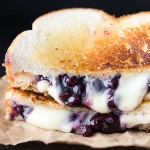 Blueberry Brie Grilled Cheese Sandwich