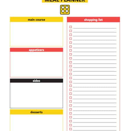 Holiday Meal Planner Free Printable - Plan out your next holiday meal or dinner party with family and friends with this free printable.